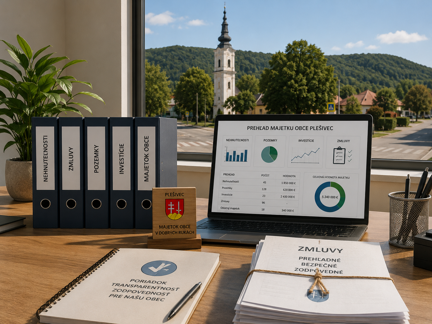 2) Poriadok v majetku obce, transparentné hospodárenie obce a verejná kontrola výdavkov