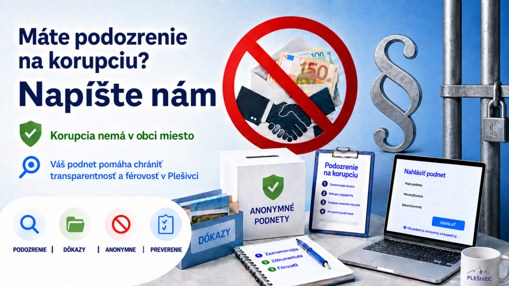 Máte podozrenie na korupciu?