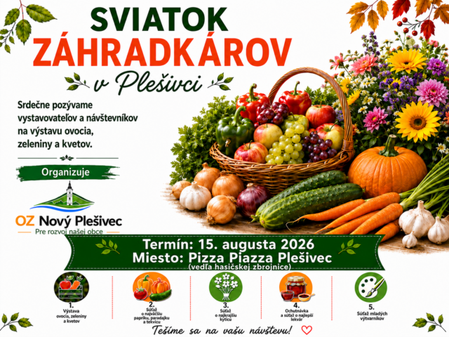 Sviatok záhradkárov v Plešivci