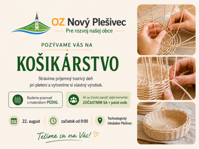 Pozvánka na komunitné košikárstvo